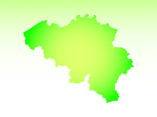 Fototapeta premium Belgium map using green color with dark and light effect vector on light background illustration