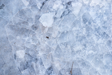 Texture macro photo of ice