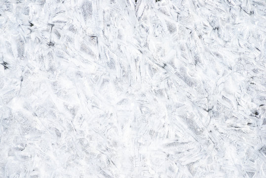 Texture macro photo of ice