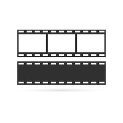 film strip icon isolated on white, vector illustration