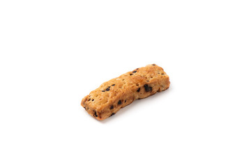 Bread chocolate on isolated white background