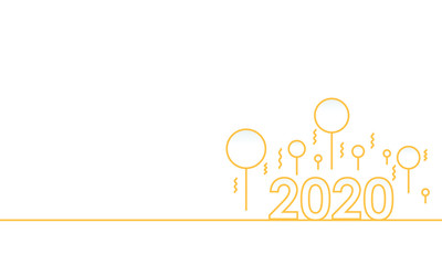 2020 Happy new year creative design  . Designed for web, banner, background, wallpaper, presentation, greeting, card, layout, backdrop, flyer, etc. Suitable for your business.