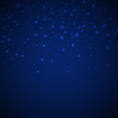 Magic stars random Christmas background. Subtle fl