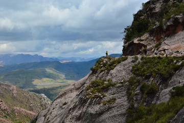 Fototapeta na wymiar Inkaweg - Inca Trail - Wanderung Bolivien