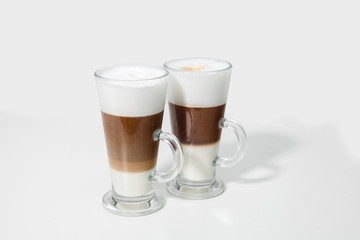 two glasses of coffee cocktail