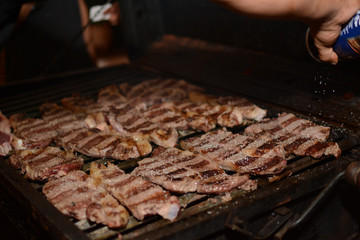 Fleisch auf dem Grill - Barbeque