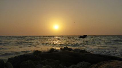 Fototapeta premium Sonnenuntergang am Meer