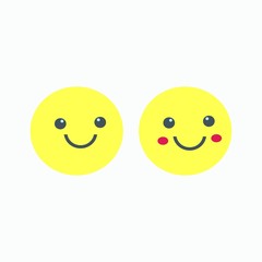 emoticon smile icon design illustration vector
