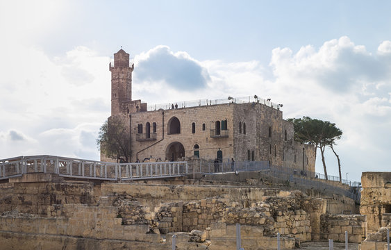 Archaeological, Tourist And Religious Site - The Tomb Of The Prophet Samuel Is Located On Mount Joy Near Jerusalem In Israel