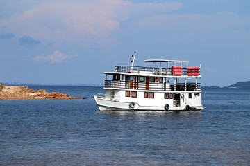 Expedition boat on the Amazon River - Amazon, Brazil