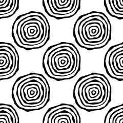 seamless pattern with annual rings