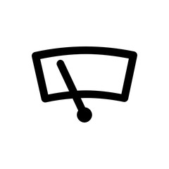 Car windshield wiper icon in line style - obrazy, fototapety, plakaty