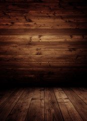 dark wooden interior room.