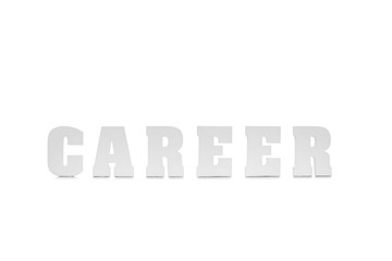 Career written with white 3 D letters
