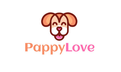 Pet Shop Happy Animal Logo Vector Design