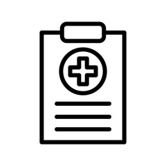 Obraz premium Medical Report Icon Vector Simple Design