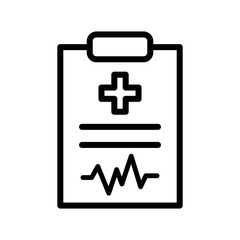 Obraz premium Medical Report Icon Vector Simple Design