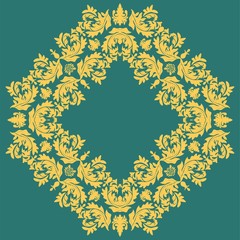Damask wallpaper Vector illustration. Easily editable vector image.
