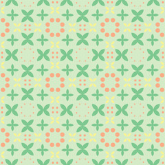 Green and orange geometric abstract modern background