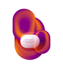 Vector abstract geometric bubble banner created with round shapes. Trendy simple button. Illustration For Wallpaper, Banner, Background, Card, Book Illustration, landing page