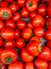 lots of ripe red tomato for eating like a background