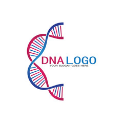 DNA vector logo design template.modern medical logotype.laboratory science icon symbol.colorful pharmacology sign-vector