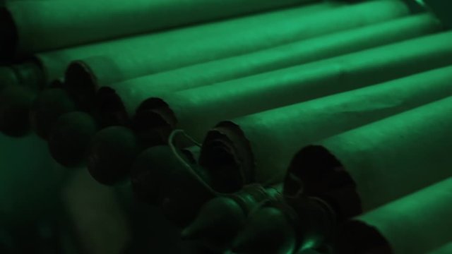 Parchment Scrolls. Stock video  Old scroll rolling out. High quality three old scrolls 