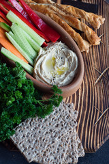 hummus vegetarian dish
