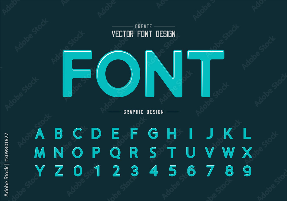 Aufkleber highlights font and round alphabet vector, design typeface and number, graphic text on background