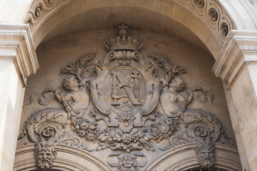 detail of Louvre in Paris