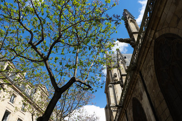 old street in paris france