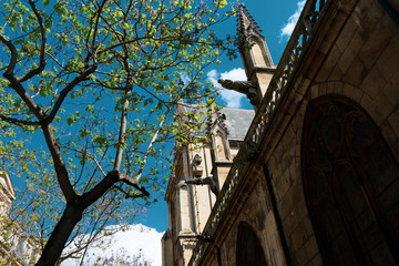 old street in paris france