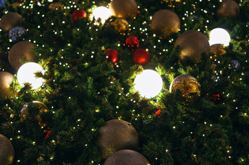 Obraz na płótnie Canvas The ornament decoration christmas tree