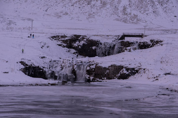 Presqu'il de Reykjavik en hiver