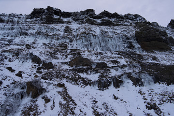 Presqu'il de Reykjavik en hiver