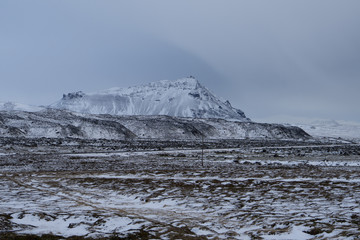 Presqu'il de Reykjavik en hiver