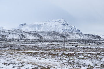 Presqu'il de Reykjavik en hiver