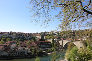 Fototapeta na wymiar Aare in Bern - Schweiz
