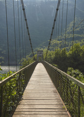 Fototapeta na wymiar bridge in Corlo lake