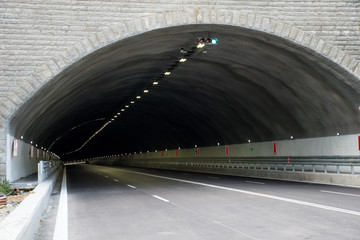 Tunnel for vehicular transport.