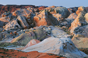 Rocky, desert landscape Valley of Fire State Park, Nevada, USA