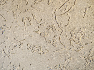 Background from old concrete yellow color. Tuapse, Black Sea, Caucasus