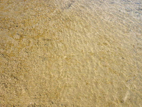 Bottom under the sea waves. Tuapse, Black Sea, Caucasus