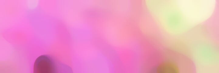 blurred bokeh horizontal background with pastel magenta, wheat and baby pink colors space for text or image