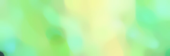 soft blurred horizontal background with pale green, pale golden rod and tea green colors and space for text