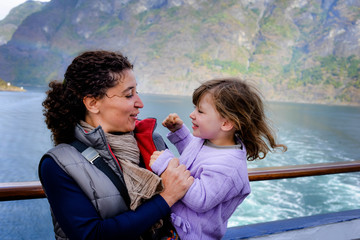 Family cruise in the Norwegian fjords
