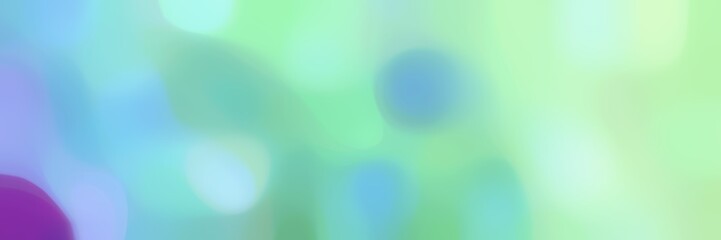 unfocused horizontal background with sky blue, tea green and powder blue colors and space for text or image