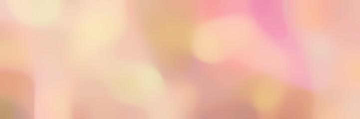 blurred bokeh horizontal background with baby pink, dark salmon and burly wood colors space for text or image