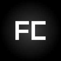 Initial FC Letter Linked Logo. Creative Letter FC Modern Business Logo Vector Template. FC Logo Design
