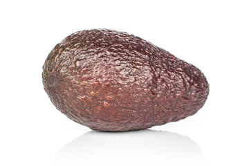 One whole ingredient guacamole avocado isolated on white background